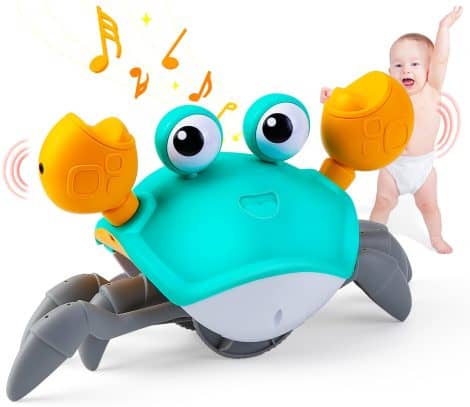 Musical Crab Toy for Babies, Perfect Gift for 1-3 Year Old British Boys and Girls.