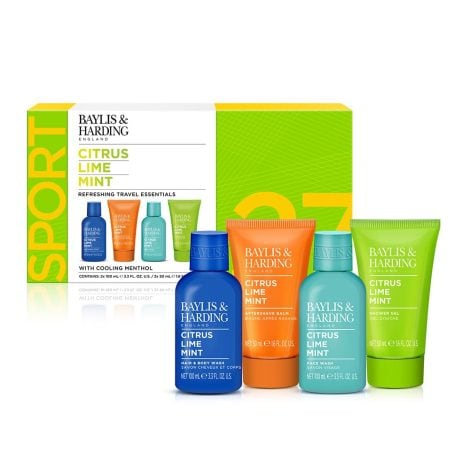 Baylis & Harding Citrus, Lime & Mint Men’s Travel Essentials Gift Set – Vegan Friendly, to revive and nourish.