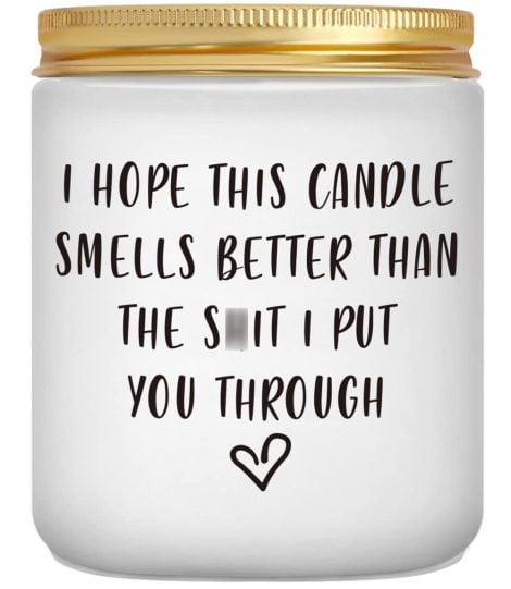 Apology-themed scented candles for a variety of occasions, perfect for gifting to loved ones.