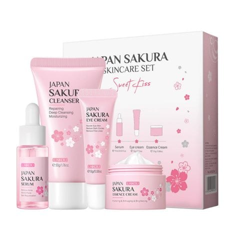 Skin Everyday Skincare Set: Delicate Skin Cleansing & Nourishing Kit for Young Ladies and Women – Ideal Gift.