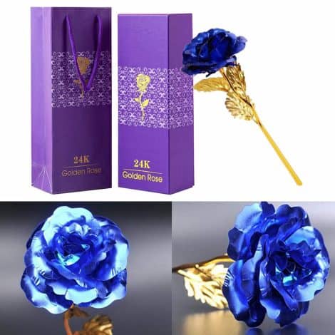 Tinyouth 24K Blue Rose – Perfect gift for loved ones on special occasions like Valentine’s Day, Mother’s Day, and more.