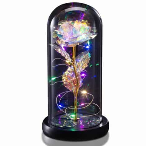 Everlasting Beauty Rose in Glass Dome – A thoughtful and personalized gift for special women in your life.