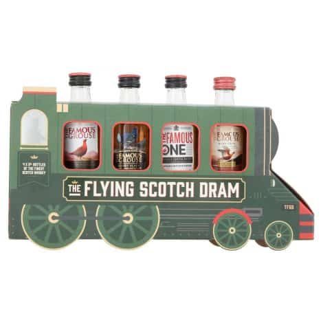 The Scotch Whisky Train Gift Box by Blue Tree offers an exciting collection of 4 whiskies.