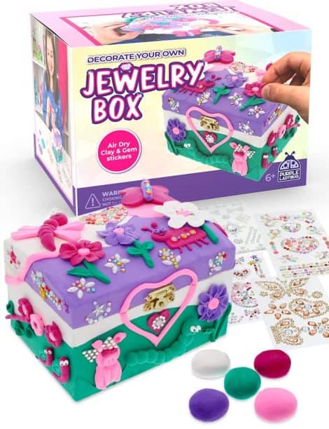 Design Your Own Jewelry Box for Girls – Unique Craft Set for Ages 6-11, Perfect Birthday Gift.