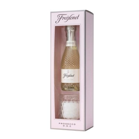 Luxurious Freixenet Prosecco and scented candle gift set, perfect for women on special occasions like birthdays and Christmas.