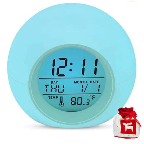 The brand new YouJabz Kids Alarm Clock; a fun night light with touch control temperature, perfect for children’s bedrooms.