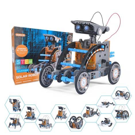 12-in-1 Robotic Toy Set from OMWay, perfect for curious kids aged 8-12. Ideal Christmas or birthday gift for boys aged 9-14.