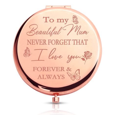 Merclix Mum Mirror: Perfect presents for Mum on Christmas, Mother’s Day, her birthday, or from children.