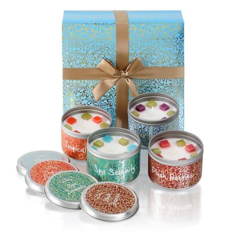 Glitterfluff’s The Perfect Present: Scented Candles in a Gift Box, Ideal for Her Birthday, Christmas, and Anniversary.