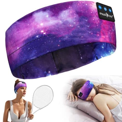 MUSICOZY Sleep Headband – A soft and comfortable Bluetooth headband with HD stereo sound, perfect for relaxing, exercising, and sleeping. Ideal for tech-loving Brits!