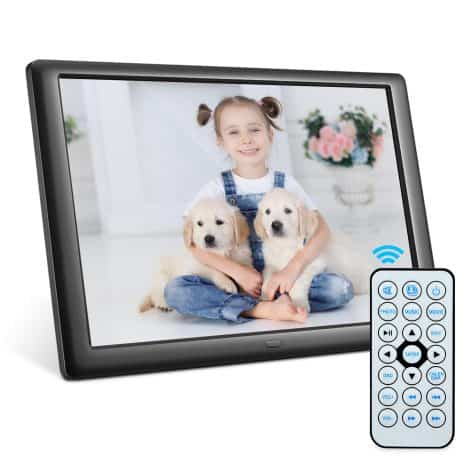 Yabumak Smart Digital Picture Frame – Enjoy high-resolution photos, music, and videos on an 8-inch IPS display with remote control.