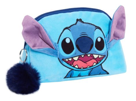 Disney’s Stitch Double-Sided Velvet Makeup Bag: Perfect travel accessory gift for women and girls in the UK.