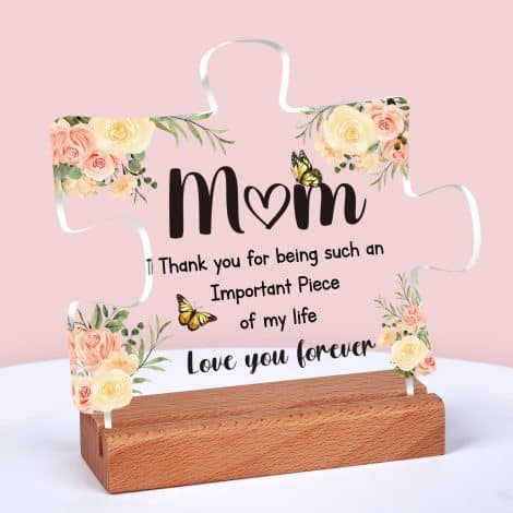 “Puzzle Acrylic Plaque – The Perfect Christmas Present for Your Mum. Surprise her on her birthday!”