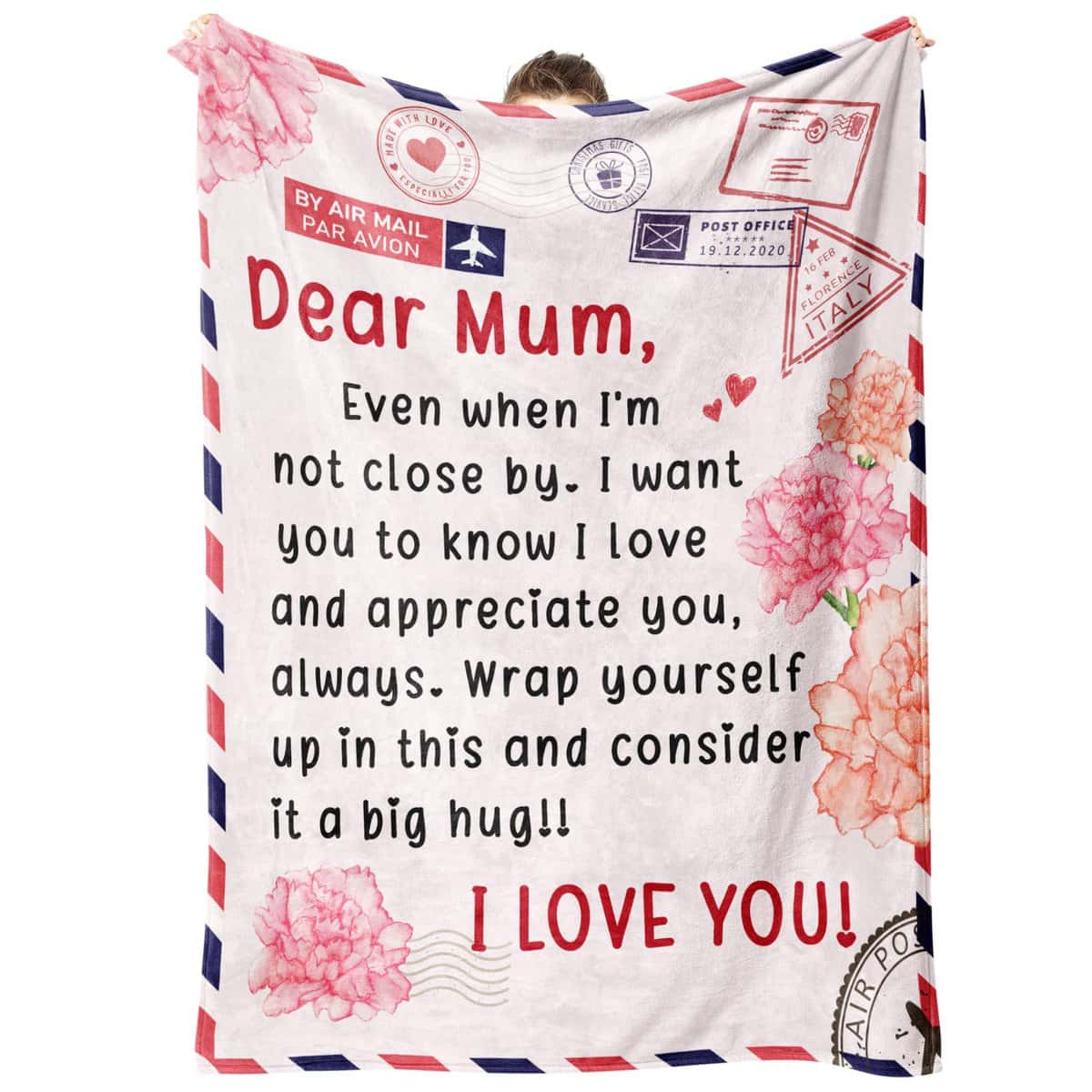 Gowelly To My Mum Blanket, Mum Birthday Gifts, Mum Gifts from Daughter Son Kids, Gifts for Mum on Her Birthday, Best Mummy Gifts, Christmas, Mothers Day Presents for Mum, 60 * 50 Inches