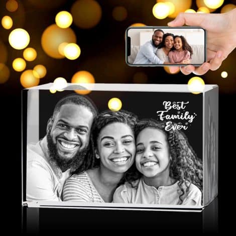 3D Photo Crystal Gifts – Perfect presents for dad’s birthday, personalised with landscape photos, ideal for men who have it all.