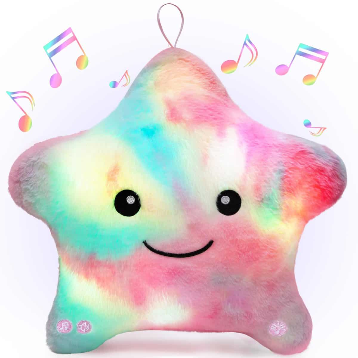 NYOBABE Sensory Toys for Autism,Musical Star Teddy Sensory Lights,Twinkle Twinkle Little Star Light Up Toys for Boys Girls,Kids Sleep Aid Adhd Toys,Birthday Xmas Gifts for Toddlers 3 4 5 6 7 Colorful