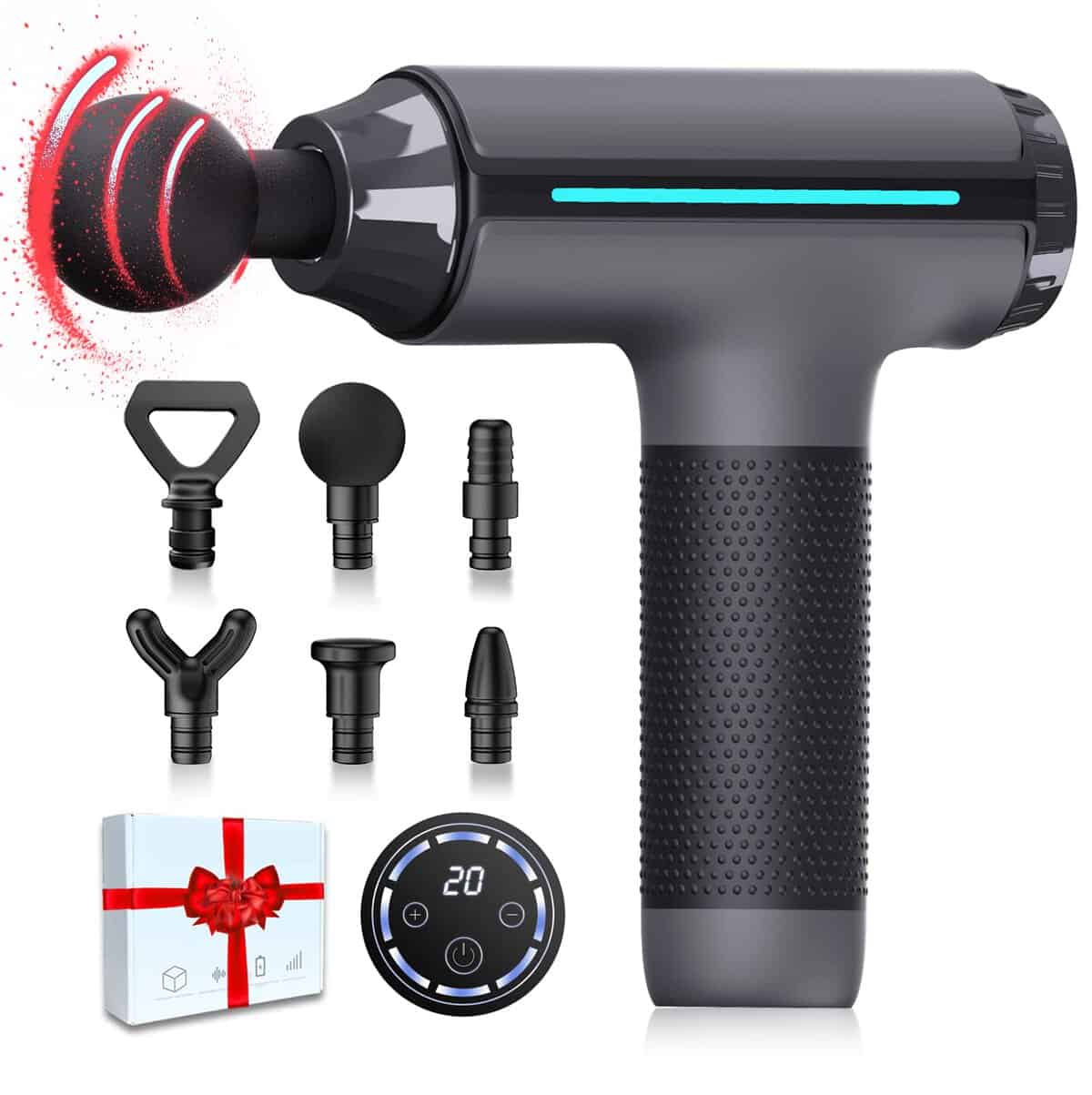 2024 Gifts for Men New Massage Gun Deep Tissue - Portable Handheld Muscle Massager for Pain Relief,Super Quiet Percussion Massager Christmas Birthday Gifts for Women