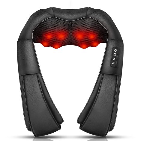 iKristin’s Portable Shiatsu Neck Massager with Heat for Home and Car, perfect Comfort Gift for anyone.