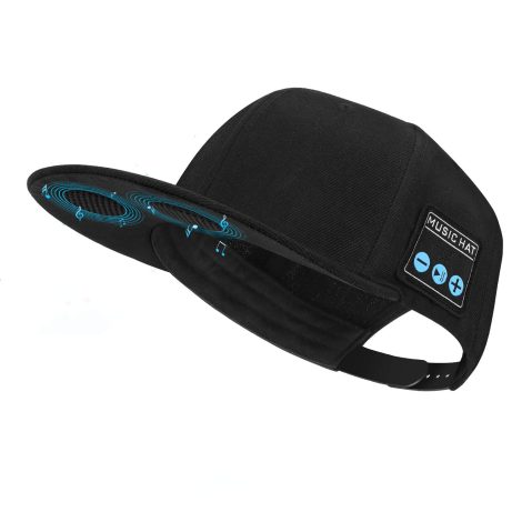 “EDYELL Bluetooth Speaker Hat – the perfect gift for outdoor sports enthusiasts. Available in black.”