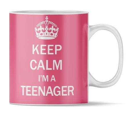 Keep Calm Teenage Mug: Perfect present for 13-year-old girls to celebrate their teenage years.