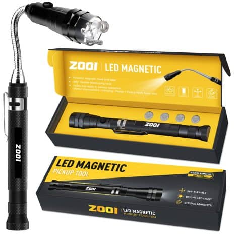 ZOOI Gifts for Him: Handy Illuminated Magnetic Pickup Tool – Perfect for Birthdays, Father’s Day, and Christmas.