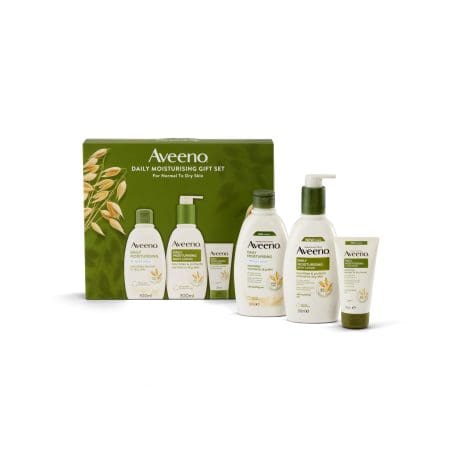 AVEENO® Daily Moisturising Xmas Trio – Gentle Skincare Set for Brits.