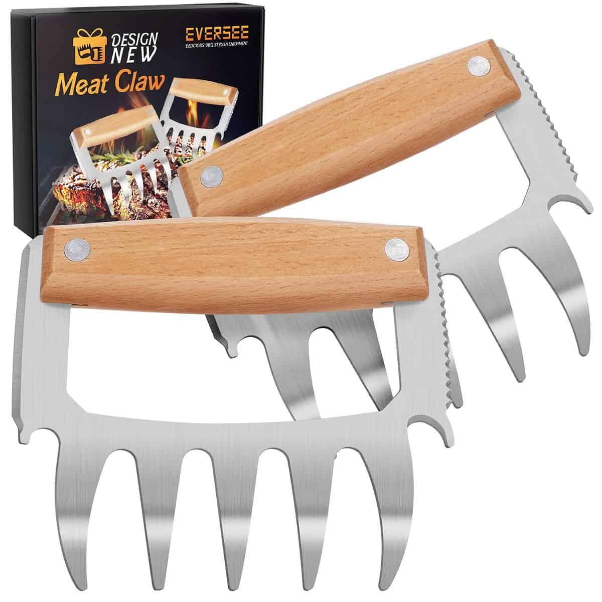 BBQ Christmas Gifts for Men Women - Stocking Fillers Secret Santa Gifts for Men Women Him Dad Boyfriends Bear Meat Claws BBQ tools Accessories Chicken Shredder Pulled Pork Cooking Gifts Kitchen Gadget