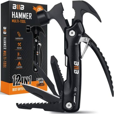 BIIB Presents for Blokes – Handy Multi-Tool Gadget for the Old Man. Ideal for Christmas, Birthdays, and Outdoorsy Types.