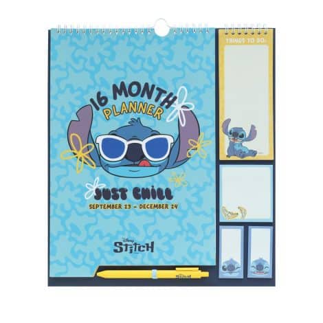 Stitch Disney Wall Calendar 2024 – Includes stickers, pen and shopping list. Perfect Disney gift!