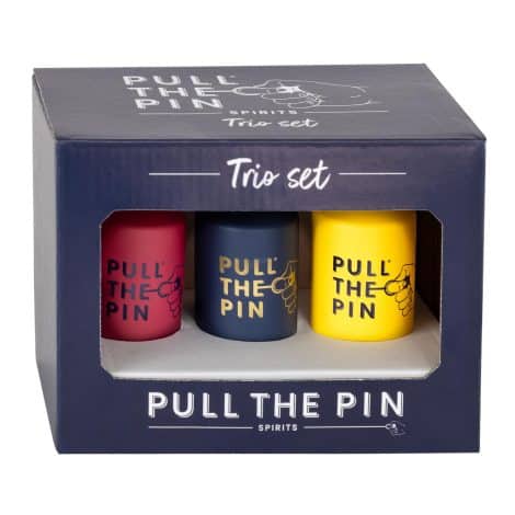 Get the Pull the Pin Rum Gift Set Trio for a delicious variety of spiced, fruity rums. Perfect Christmas gift!