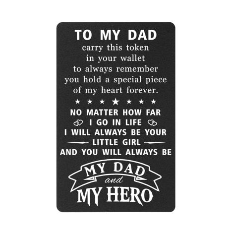 Dad Wallet Card – A heartfelt gift for your British dad to show him your everlasting love.