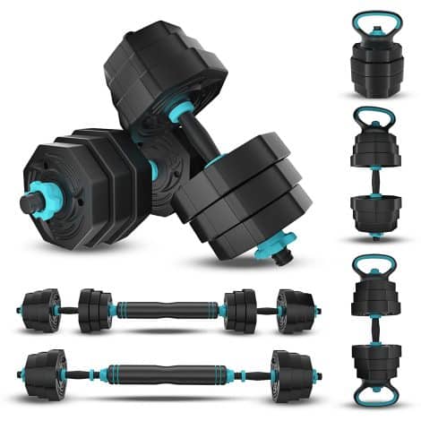 Adjustable Weight Dumbbell Set for Strength Training at Home, suitable for both Men and Women.