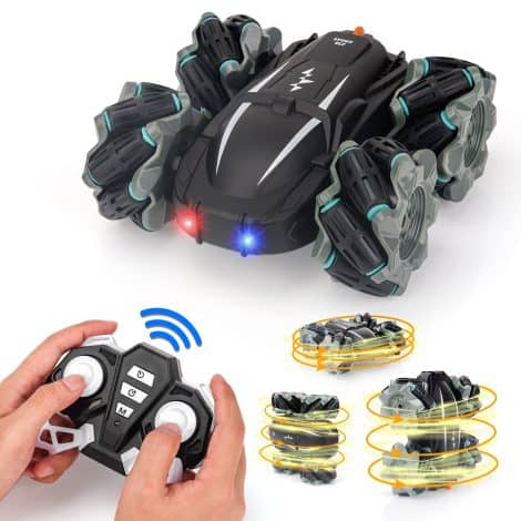 Rechargeable 2.4GHz Remote Control Stunt Car Toy for Kids, Suitable for Both Outdoor and Indoor Play