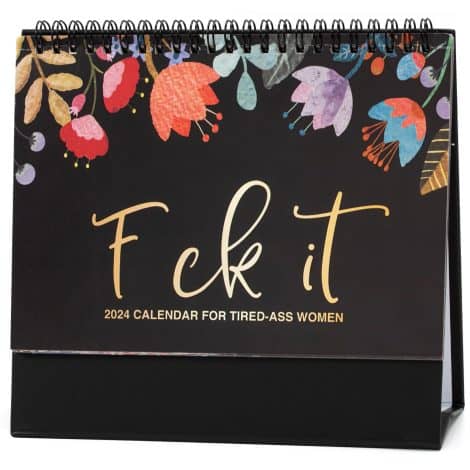 Sassy Desk Calendar 2024, Perfect Planner for Busy British Mums, Ideal for Home, School, and Work.