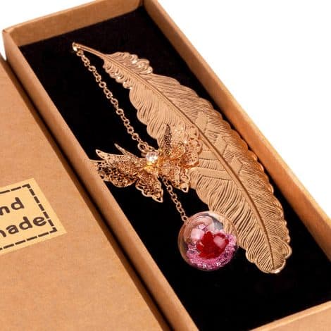 Feather Bookmarker – Ideal festive treat for Mum, Grandma, Teacher, Sister, or anyone special!