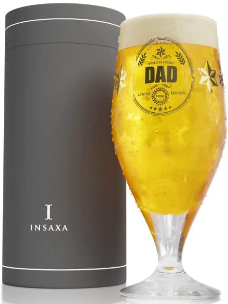 Premium Dad Beer Glass – Ideal gift for Father’s Day, birthdays, Christmas, or any occasion to celebrate Dad.