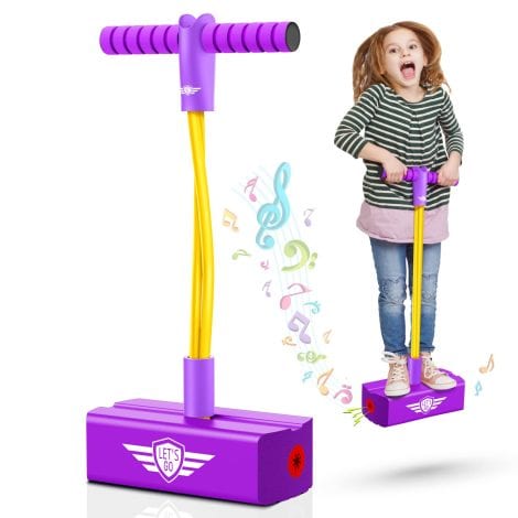 Toyzey Foam Pogo Stick – Exciting and Safe Gift for Kids, Ideal for Indoor, Outdoor, and Garden play.