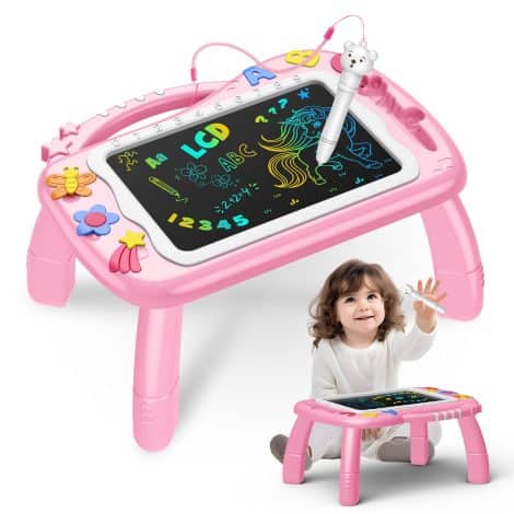 Children’s LCD drawing tablet – a perfect gift for girls aged 2-6, great for birthdays and Christmas.