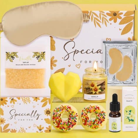 Vanilla Self-Care Box: Perfect presents for mum, sister, or friend’s birthdays, Christmas, and Secret Santa.