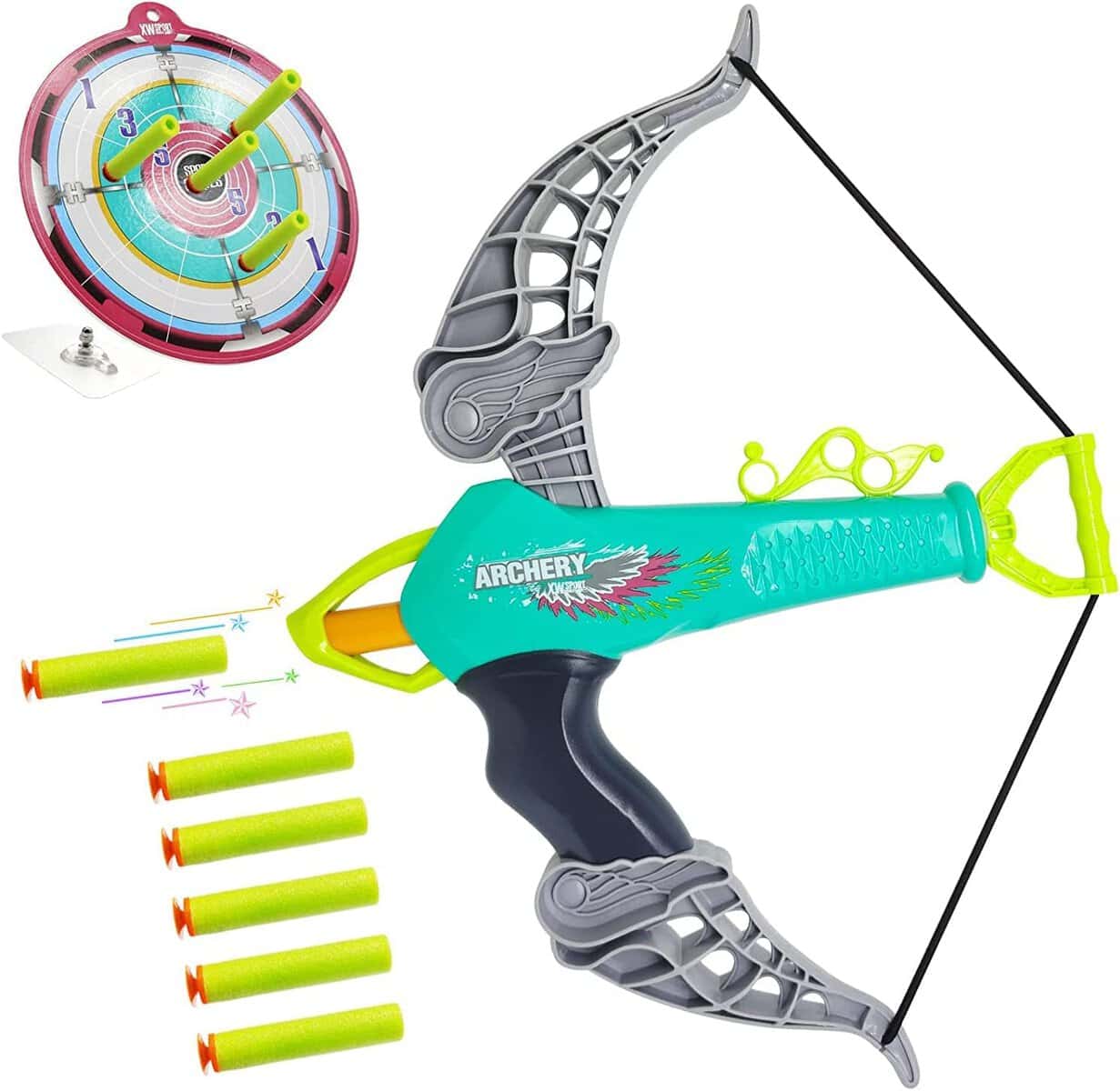 Bow and Arrow Set for 3 4 5 6 7 8 Year Old Boys, Outdoor Toys for Kids Ages 4-8 Toys for 5 Year Old Boys Toys for 6 Year Old Boys Gifts Indoor Games Birthday Gifts for Boys Girls Kids