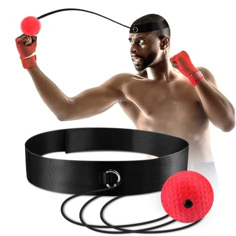 Boxing Reflex Ball Set: Improve your punch speed and focus with this elastic rope headband. Ideal for MMA training.