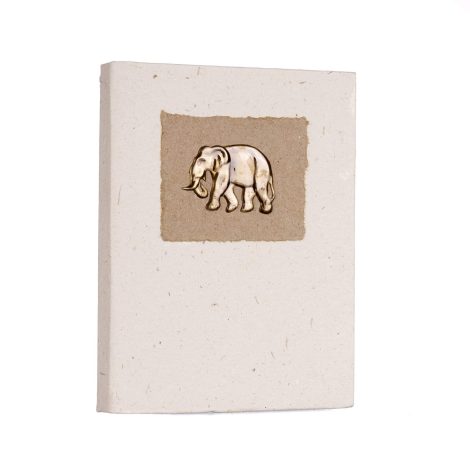 Eco-friendly and handmade Elephant Poo Notebook | Perfect for writing, sketching and planning on unlined pages.