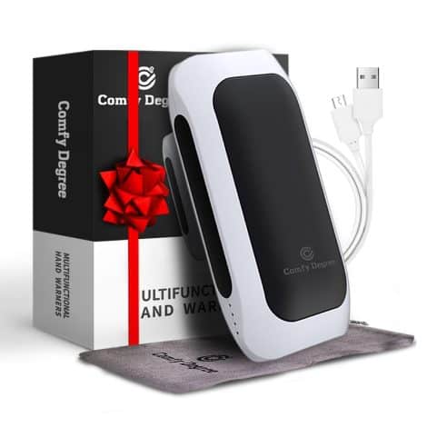 CozyHeat Rechargeable Hand Warmers 5200mAh Power Bank, Portable USB Mobile Battery Charger – Perfect Winter Gift.