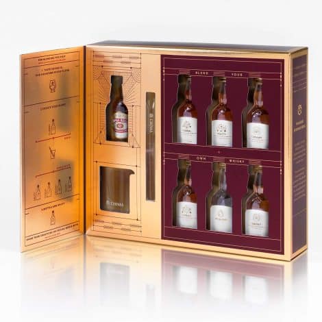 Chivas Regal Scotch Whisky Blending Kit – British-made, perfect set for creating your own custom whisky blends, includes 6 x 5cl bottles.