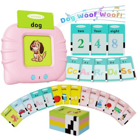 Aullsaty Talking Flash Cards – Engaging educational toys for 1-6 year olds to learn sight words. Perfect for autistic children.