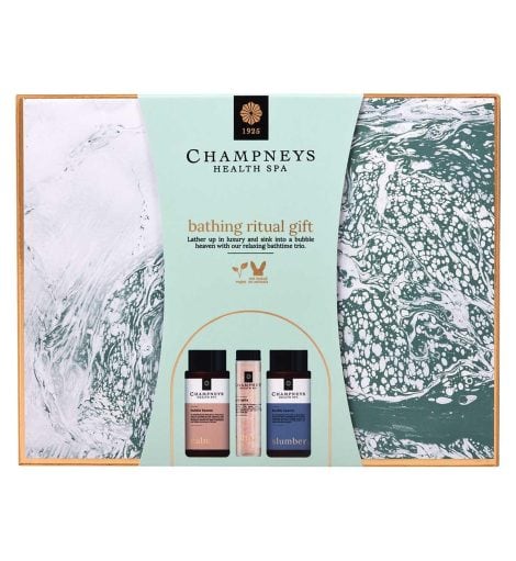 Luxurious Champneys Bathing Set: Ideal gift for Christmas, birthdays, or anniversaries, perfect for indulgent relaxation.