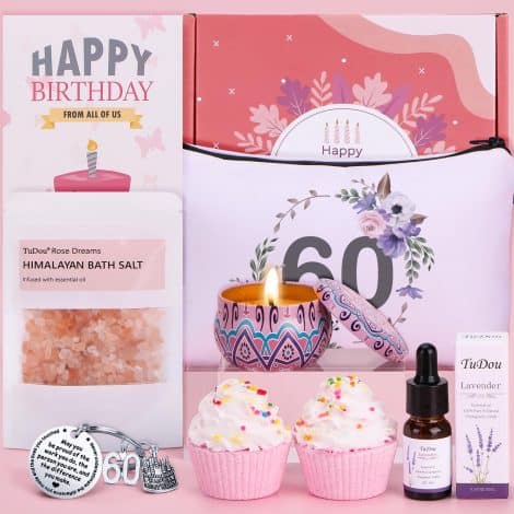 Funny 60th Birthday Pamper Hamper for Mum, Bestie, Sis, Wife, Auntie! Personalized & Ultimate Women’s Gift!