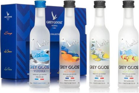 Grey Goose Flavoured Vodka Gift Set, 4 x 5 cl, showcasing the exquisite assortment of La Collection.