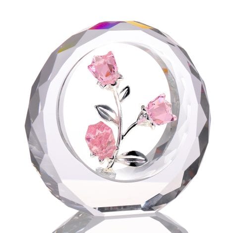 Pink Crystal Rose Bouquet – A beautiful and romantic gift idea for women, perfect for Valentine’s or anniversaries.