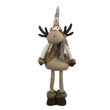 Stretchable Leg Bronze Reindeer Decorations – Festive felt figurines for your table or mantel from Valery Madelyn.